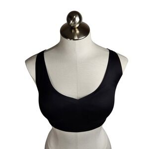 Soma Enbliss Racerback Bralette Size Large Wireless‎ Padded Black Comfort